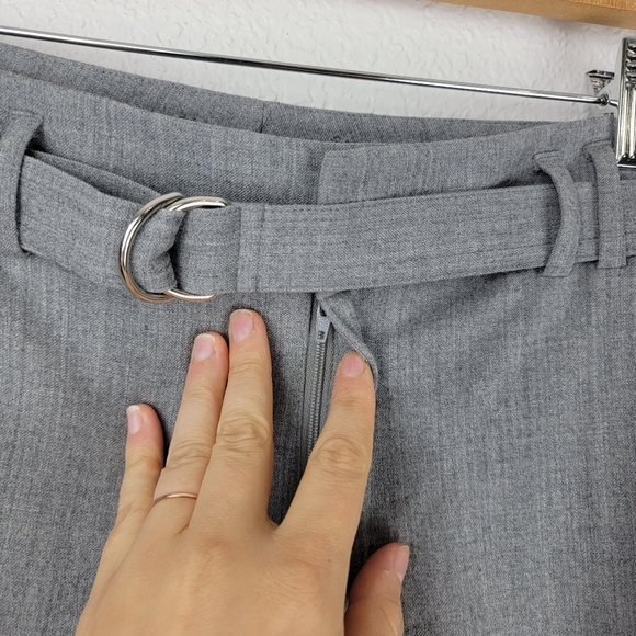 Vince Cashmere Wool Blend Belted Joggers Gray 10 - Picture 6 of 11